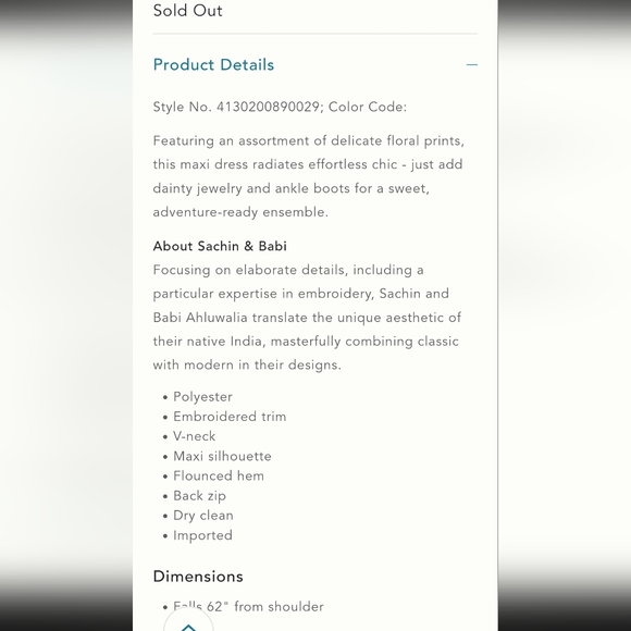 Sachin and Babi Patchwork Dress - Picture 14 of 14